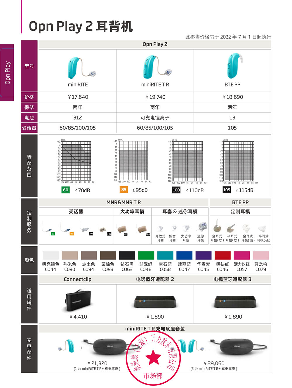 奥迪康opn play2儿童耳背机助听器